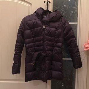 girls large purple via spica puffer jacket